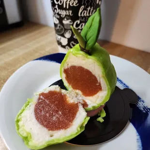 Guava desert crossection.