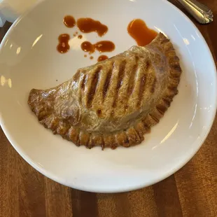 Breakfast empanada( but no sour cream?:(