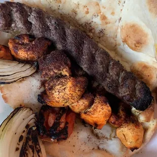 Chicken Sultani Kabob Platter