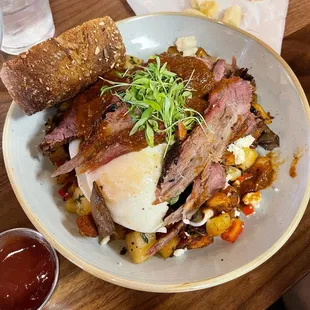 Smoked brisket bowl