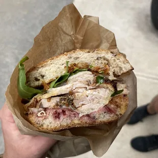 Tuscan Roast Turkey Sandwich - incredibly delicious