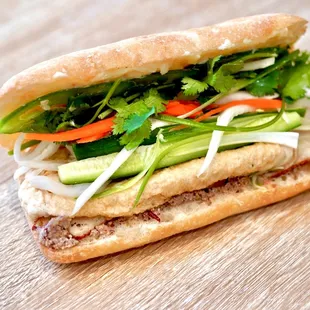 Tofu Banh Mi (vegetarian option)