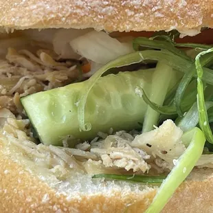 The green onions adds that bite which I like to the chicken sandwich