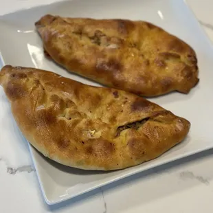 two pastries on a plate
