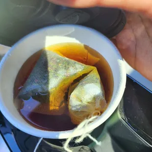 Peppermint vanilla herbal loose-leaf hot tea