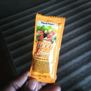 When you ask for your Russian dressing on the side this what you get