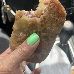 The best corn beef egg rolls