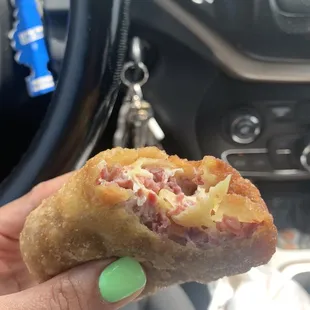 The best corn beef egg rolls