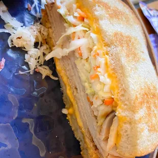 Turkey Reuben Favorite (sub cheddar / sub coleslaw)