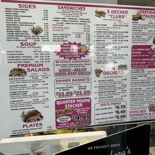 menu, sushi and sashimi