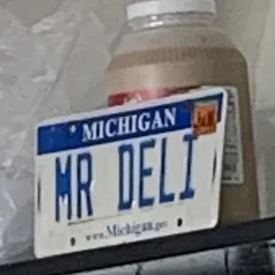 I saw this plate and had to take a picture. #mrdeli
