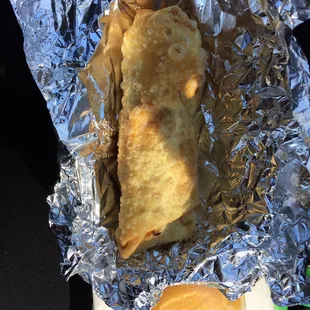 Corn beef egg role!