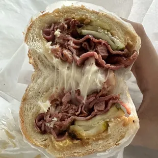 Pastrami and Cheese Sandwich