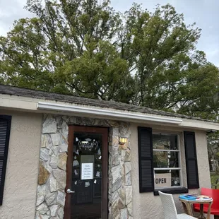 Outside of the restaurant