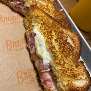 Ham &amp; cheese &amp; peach