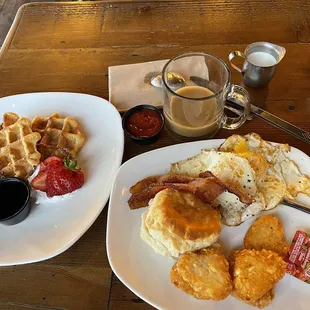 Beard and Butter platter with a side of waffles!