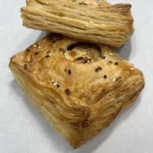 two pieces of pastry