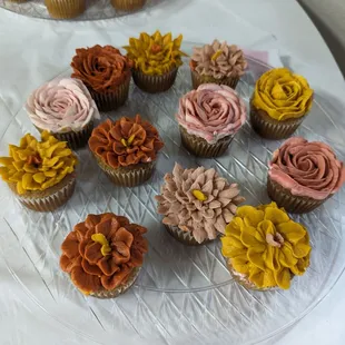 a variety of cupcakes