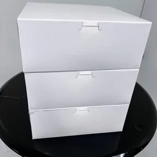 Boxes of baked goodies for the birthday boy