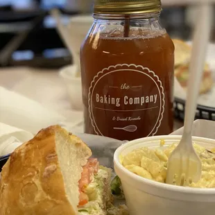 Tuna Salad with Potato Salad and Front Porch Tea