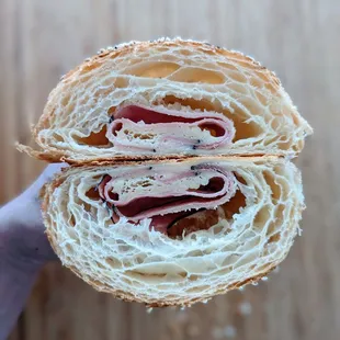Ham and cheese croissant