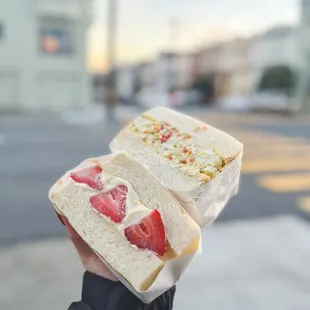 Choux Sandwich &amp; Egg Salad Sandwich
