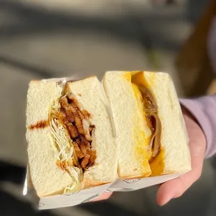 Chashu Sandwich, EGG &amp; SPAM SANDWICH