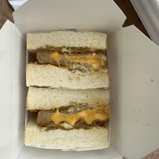 Cheese Korokke Curry Sandwich - really good would recommend!