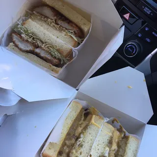 Cheese Korokke Curry Sandwich