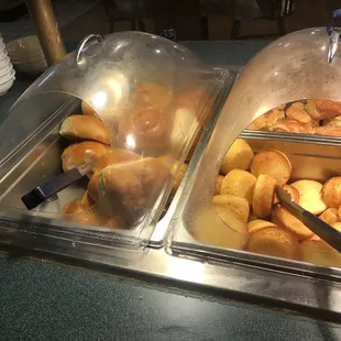 Homemade Rolls and cornbread