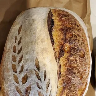 Fresh sourdough bread
