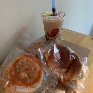 Buns and bubble tea