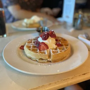 food, waffles