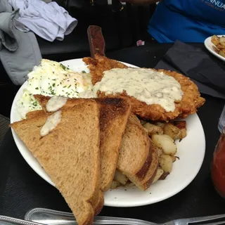 Chicken Fried Steak and Eggs