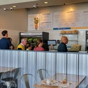 customers at the counter