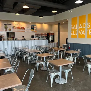 tables and chairs