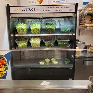 Lettuce and items area