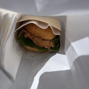 Bakwa and Egg Sandwich