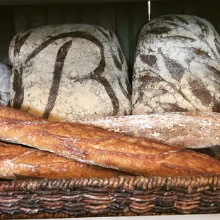 Miche, multigrain &amp; baguettes--all organic too!