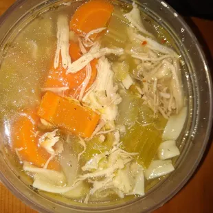 House made chicken noodle soup (at least it tastes like it)