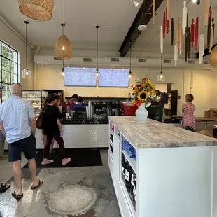 Inside waiting to order