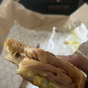 We ordered their special sandwich of the month with bacon jam
