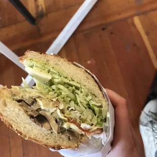 Credible Hulk Veggie Sandwich