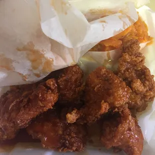 Honey hot chicken (large portions)