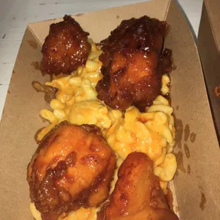 Pop up with buffalo Mac and cheese and hot honey chicken NOT AN EVERYDAY ITEM