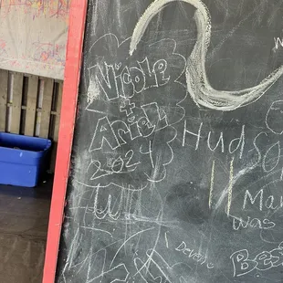 Chalk wall