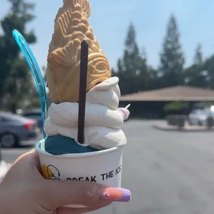 Cookie monster With vanilla