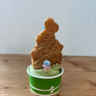 Matcha Ice Cream &amp; taiyaki