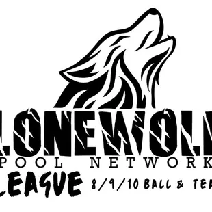 Our new updated logo for Lone Wolf Pool Network Tournament and Cash League