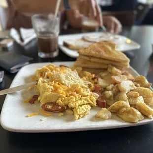 waffles, food